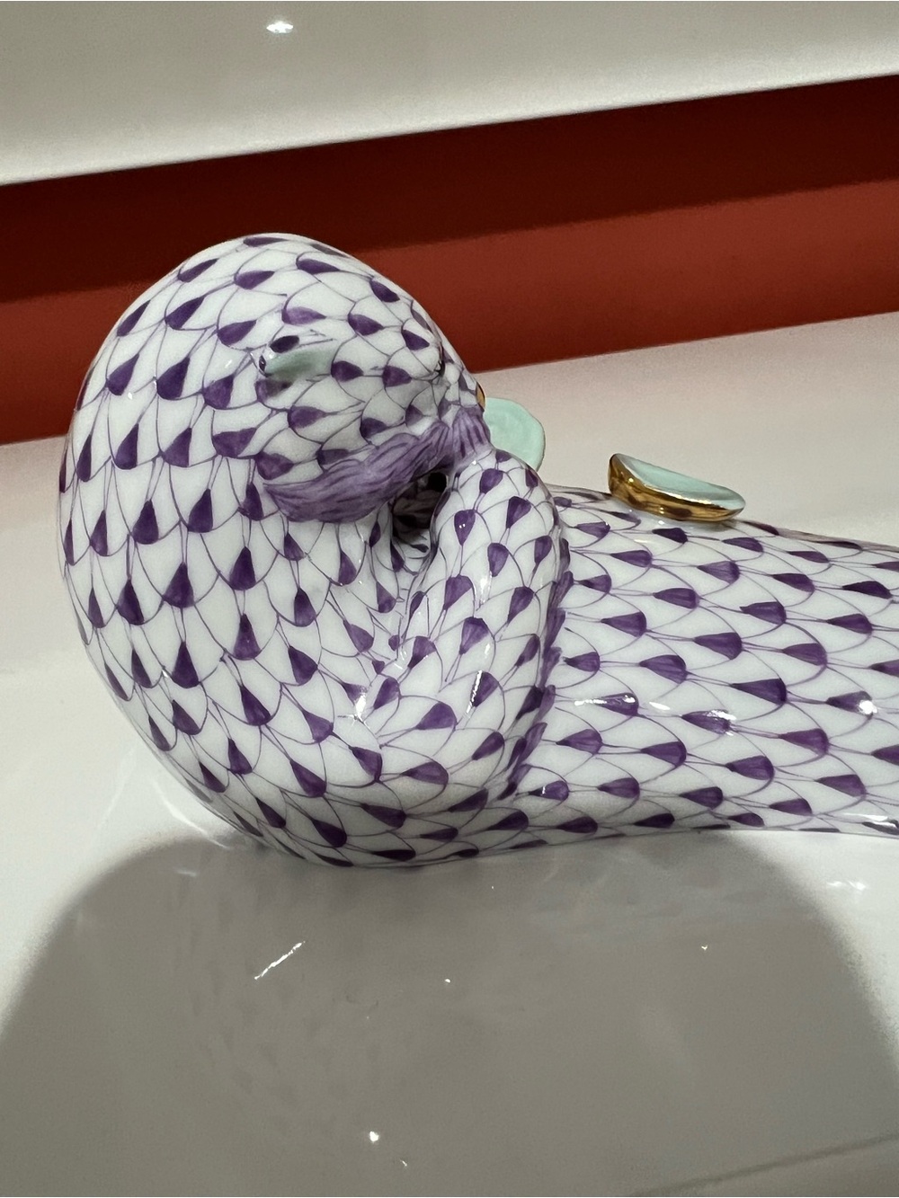 Herend porcelain sea otter figurine - Picture 6 of 10